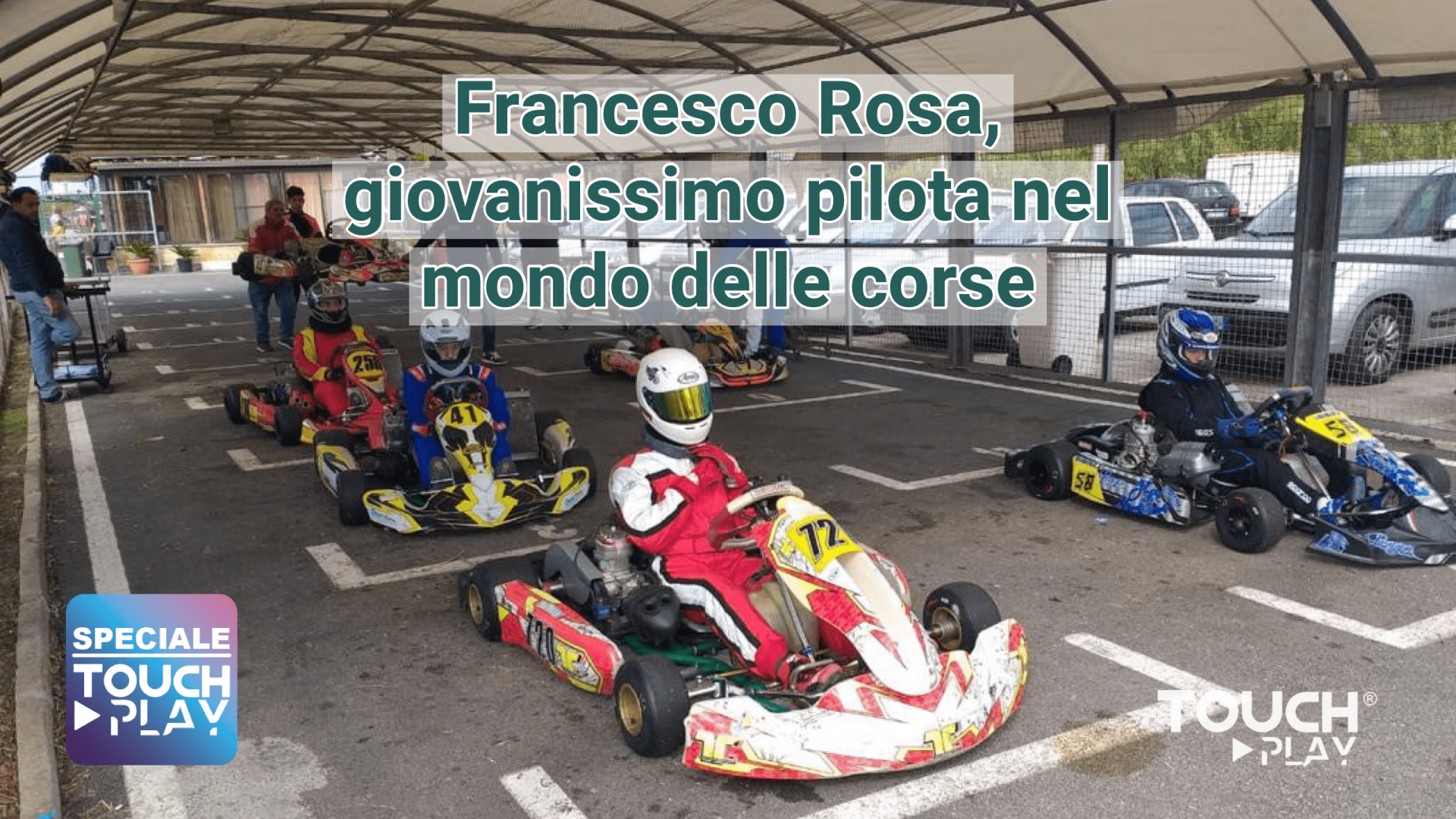 Francesco Rosa giovanissimo pilota nel mondo delle corse