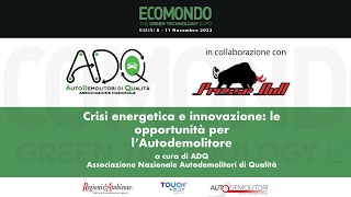 Crisi energetica e innovazione: le opportunità per l’Autodemolitore.